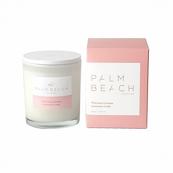 Palm Beach Candle White Rose & Jasmine | High Street Trading Co.