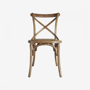 Oak Cross Back Dining Chair