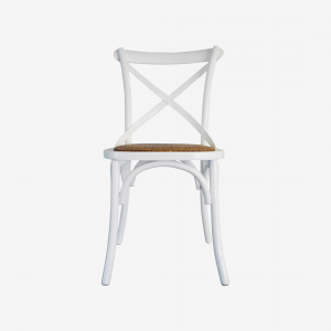 White Cross Back Chair