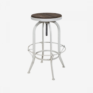 Workshop Bar Stool White