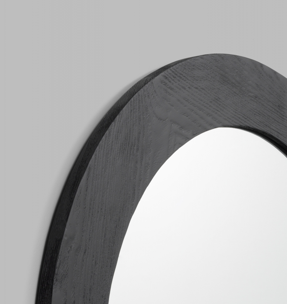 Beach Comber Mirror Round Black - Image 2