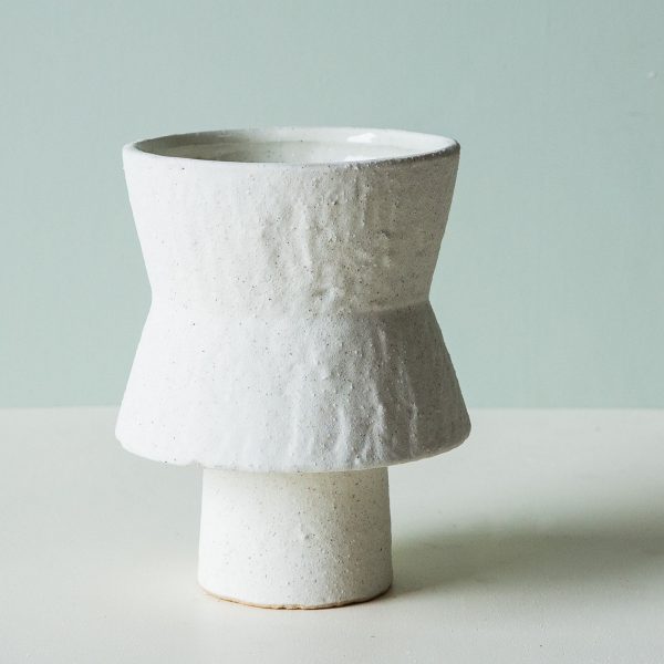 Sascha Vase Off White Medium