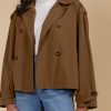 Freya Crop Trench Toffee