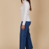 Naria Roll Neck Top Ivory - Image 2