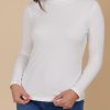 Naria Roll Neck Top Ivory - Image 3