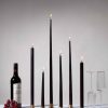 Eco Tapered Candle 25cm Set of 4 Black - Image 2