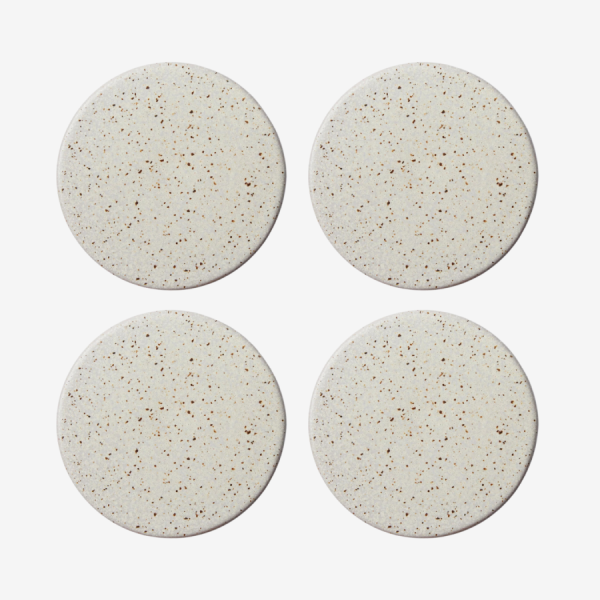 CERAMIC SPECKLE COASTER SET 4