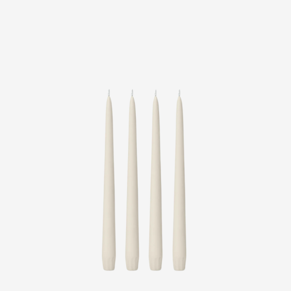 Eco Tapered Candle 25cm Set of 4 Ivory