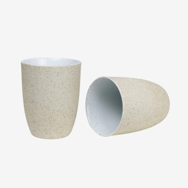 Robert Gordon Latte Cup 2pk White Granite