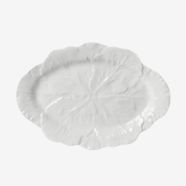 Melamine Oval Cabbage Leaf Platter