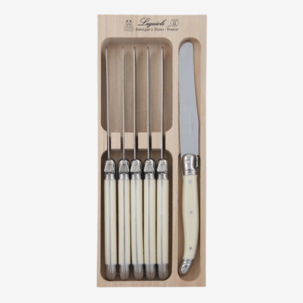 Laguiole Table Knife Set Ivory