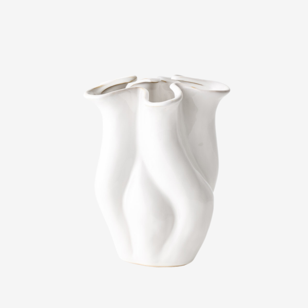 Neva Vase 24cmh x 19cm White