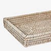 Paume Rattan Tidy Tray White Wash - Image 2