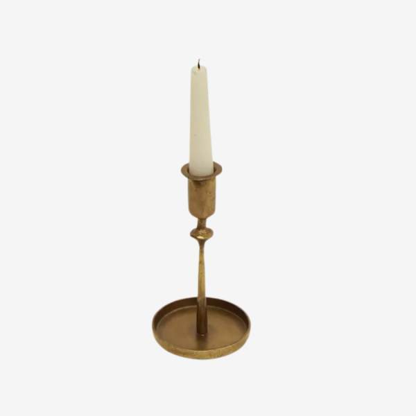 Raine Taper Gold Candleholder