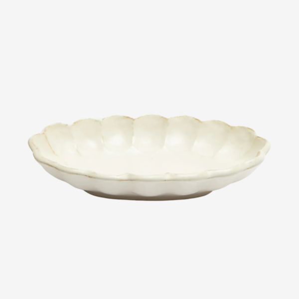 Rinka White Oval Bowl 28cm