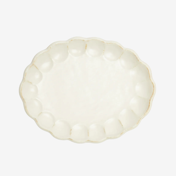 Rinka White Oval Platter