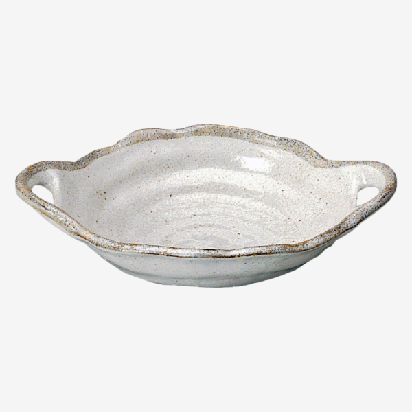 Shirokaratsu Serving Dish with Handles 25cm