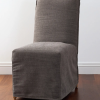 Ellie Slip Cover Dining Chair Grey - Image 2