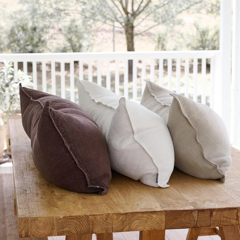 Luca Linen Long Lumbar - Natural - Image 4