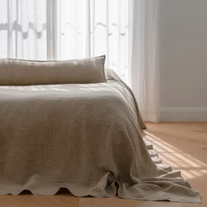 Luca Linen Bed Cover Natural